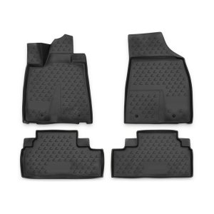 Lexus RX 350 Floor Mats - Omac - Rubber TPE 4 Pcs - Black - '10-'15